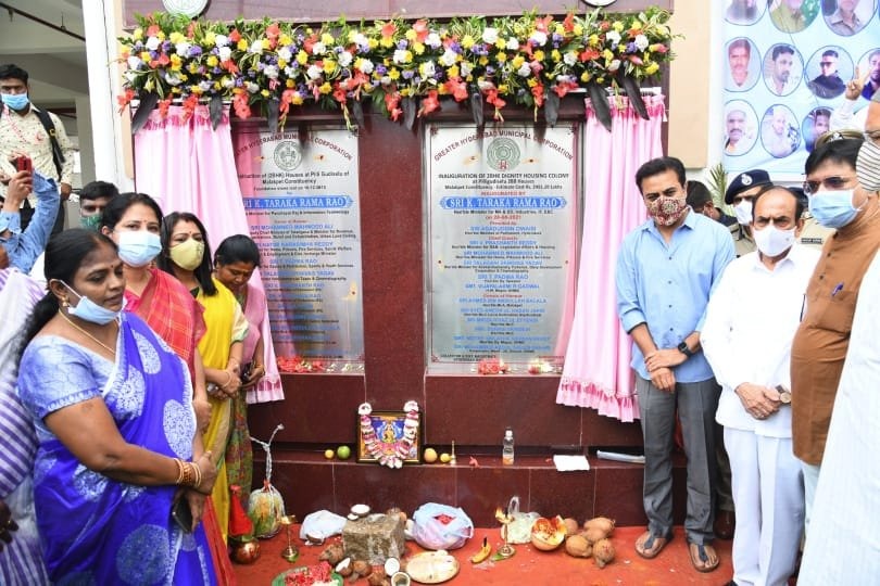 KTR inaugurates 288 flats under 'dignity housing scheme' in Hyd