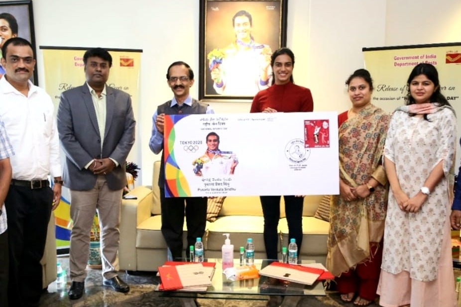 Special postal cover released on Sindhu