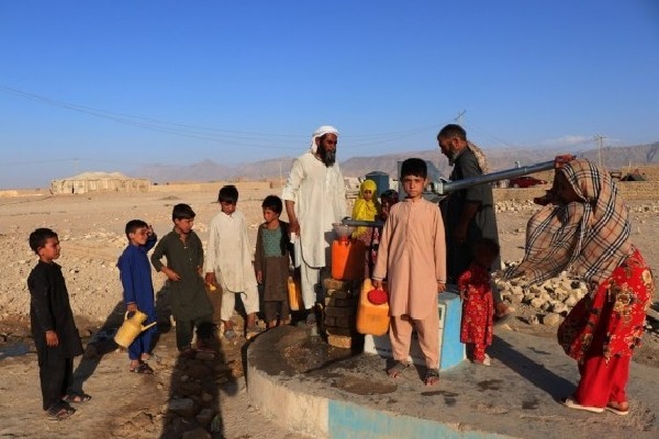 Household items going up for sale on roadsides in Afghanistan