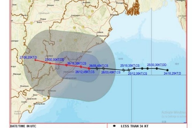 Cyclone 'Gulab' makes landfall on Andhra-Odisha coast