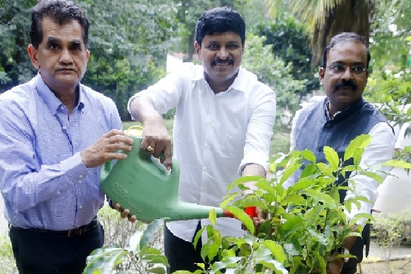 NITI Aayog CEO participates in Green India Challenge