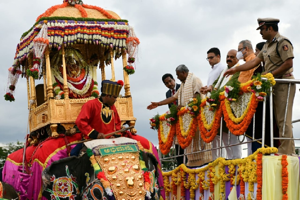 'Jumbo Savari' takes place within Mysuru Palace premises on Dasara