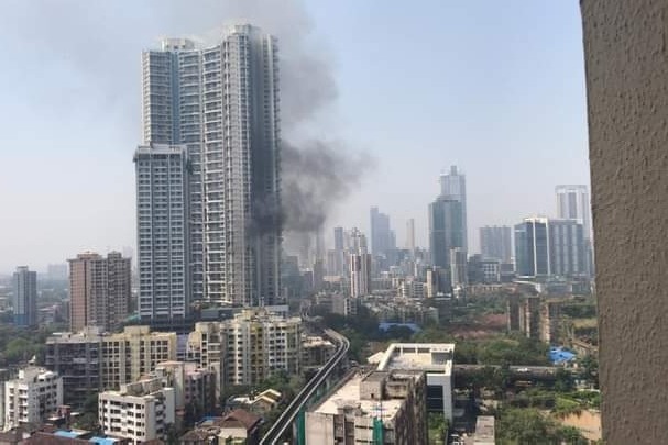 Panic as fire breaks out in 61-storey Mumbai building