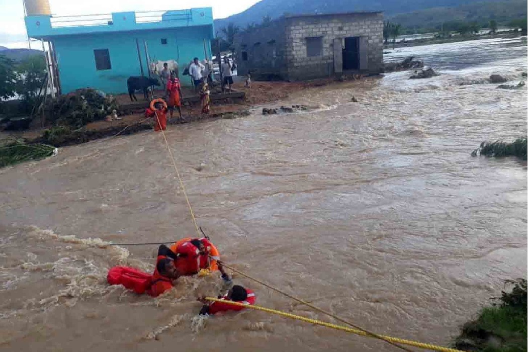 Andhra floods damage road, rail routes; several trains cancelled