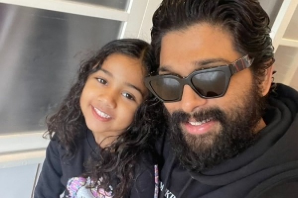 Allu Arjun celebrates daughter Arya's birthday at Burj Khalifa