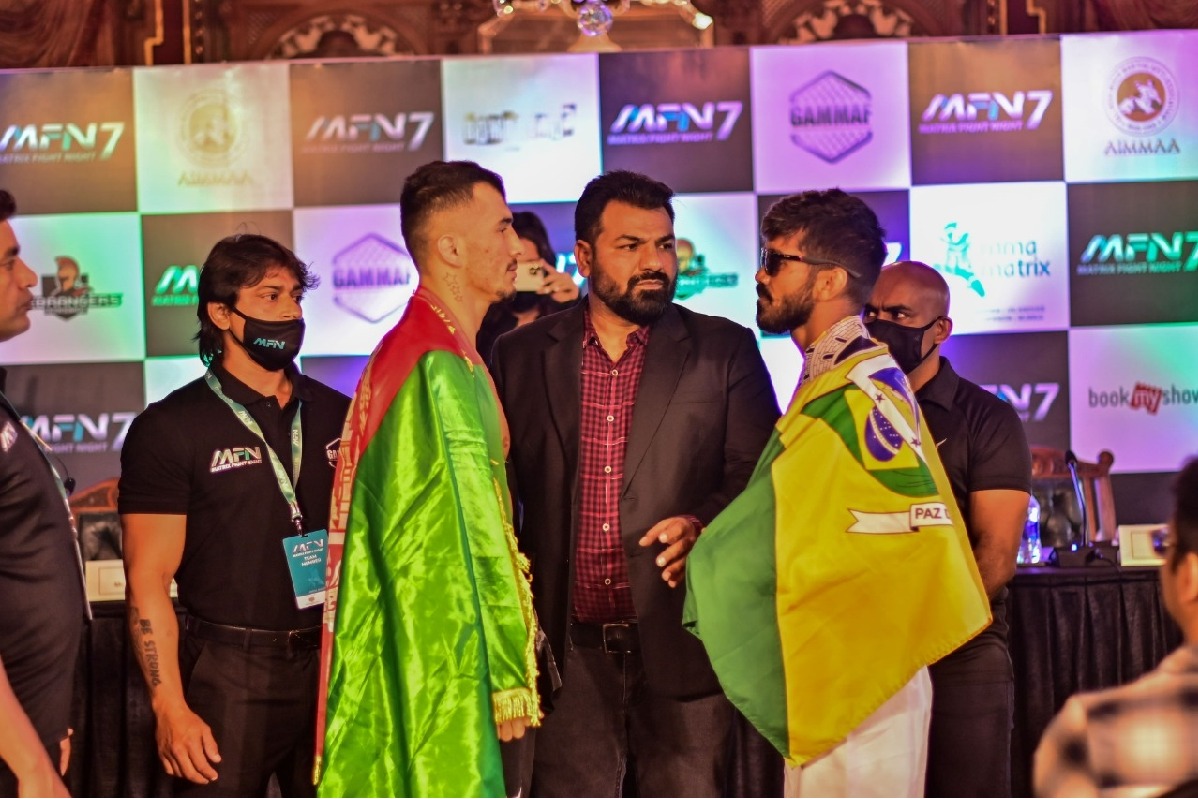 Afghanistan's Abdul Azim, Brazil's Marcelo come face-to-face ahead of Matrix Fight Night 7 in Hyderabad