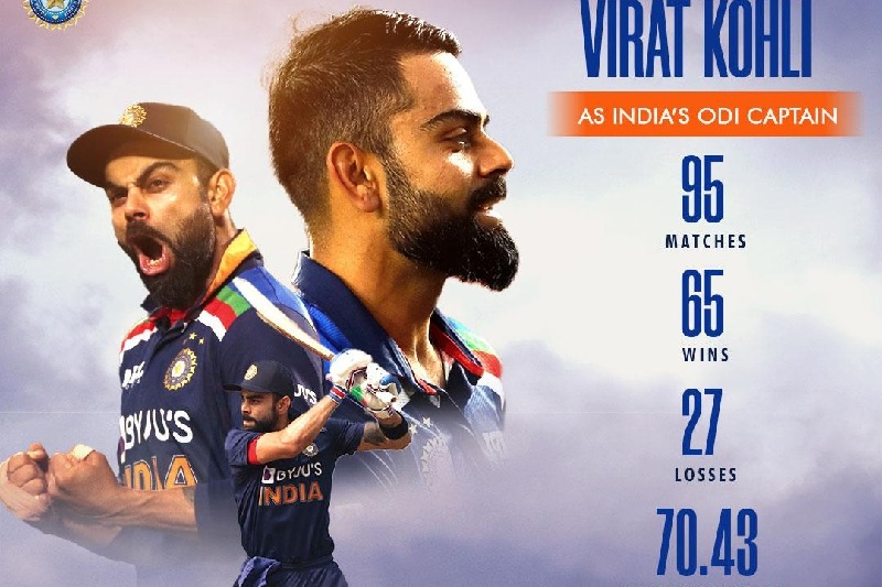 BCCI thanks Virat Kohli for his service as India ODI captain