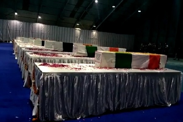 Mortal remains of Gen Rawat, wife, others reach Delhi