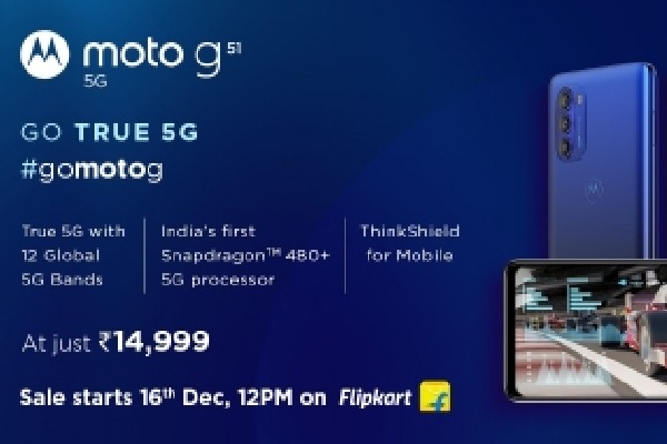 moto g51 5G unveiled in India for Rs 14,999