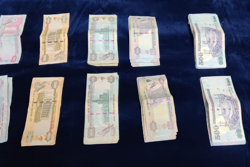 Foreign currency seized at Hyd Airport from Sharjah-bound passenger