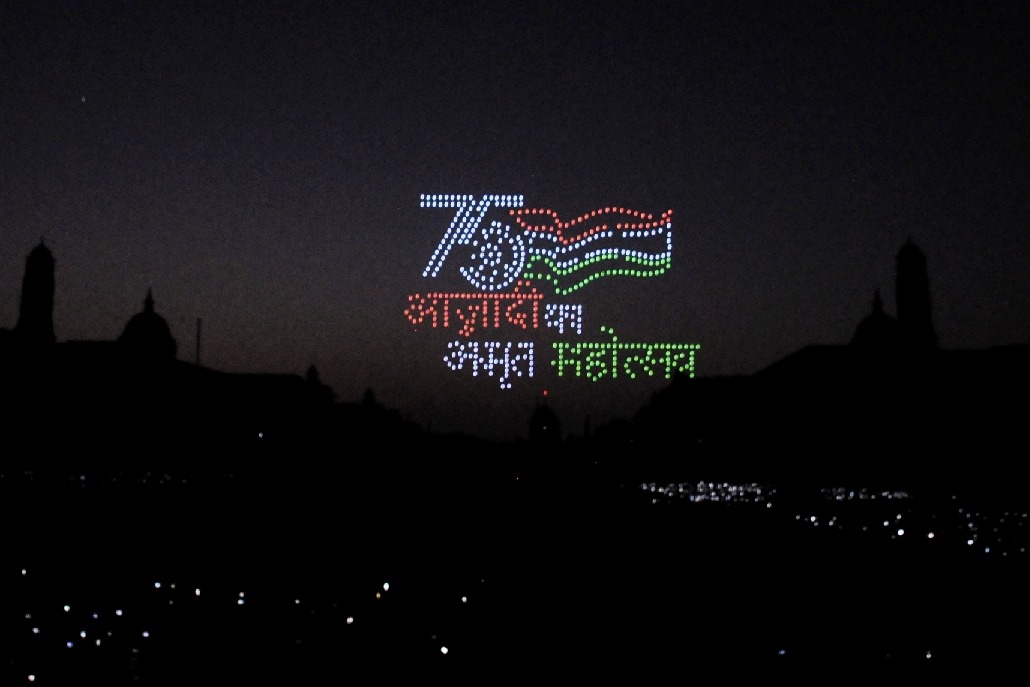 Dazzling drones steal show at Beating Retreat Ceremony