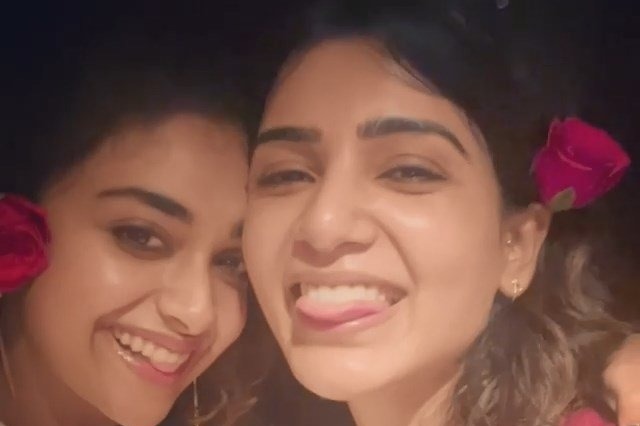 Keerthy Suresh records adorable video featuring Samantha's little fan