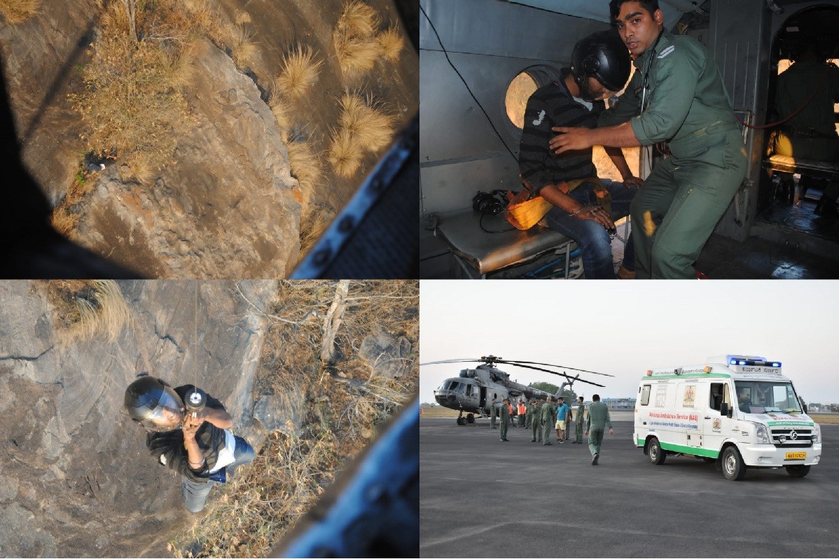 IAF rescues 18-yr-old trekker trapped in Karnataka's Nandi Hills