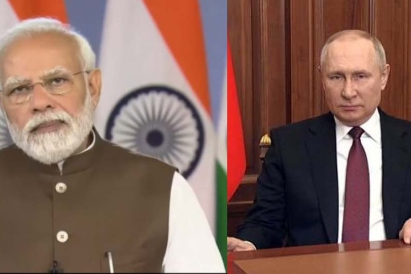 PM Modi speaks to President Putin on safe passage of Indians