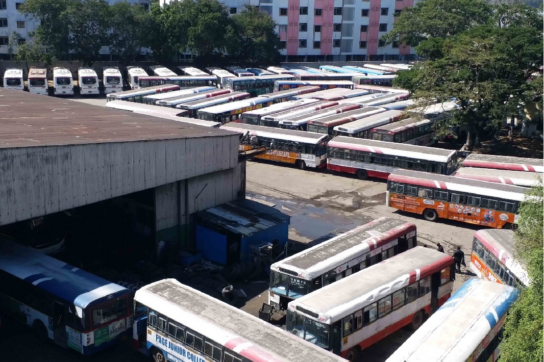 RTC bus runs over three workers in Telangana