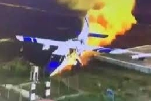 Dornier catches fire while landing in Kanpur, crew safe