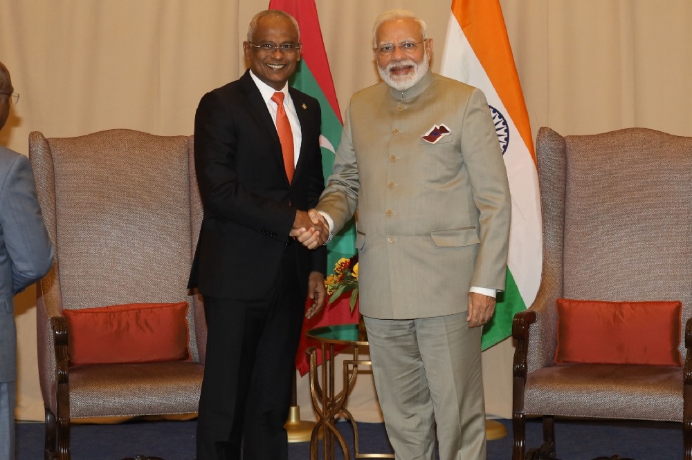 Maldives President thanks India for support during pandemic