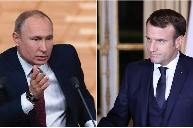 Putin, Macron discuss situation in Ukraine over phone