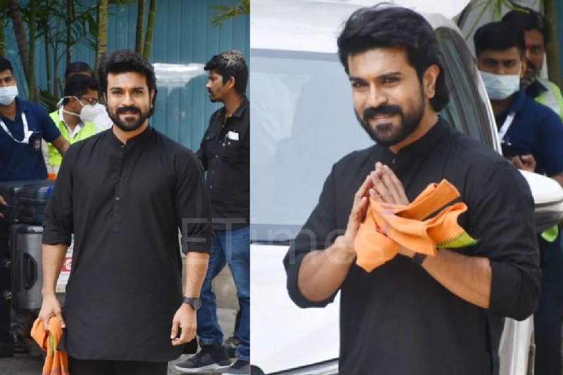 Why Ram Charan walked barefoot in black attire in Mumbai