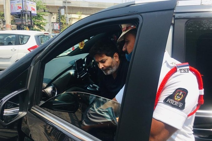 Now Trivikram Srinivas violates traffic rules, gets fined