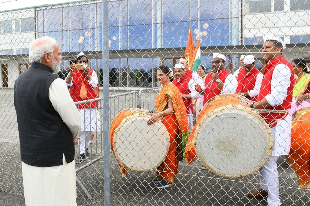 PM Modi reaches Copenhagen, welcomed by Danish counterpart at airport