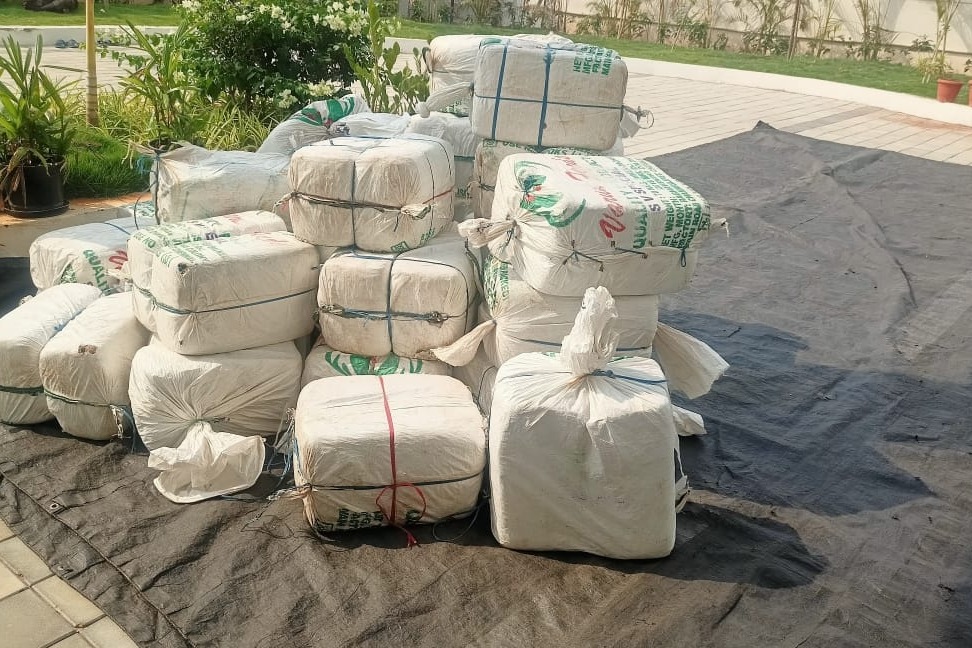 Ganja consignment bound for UP seized in Hyderabad