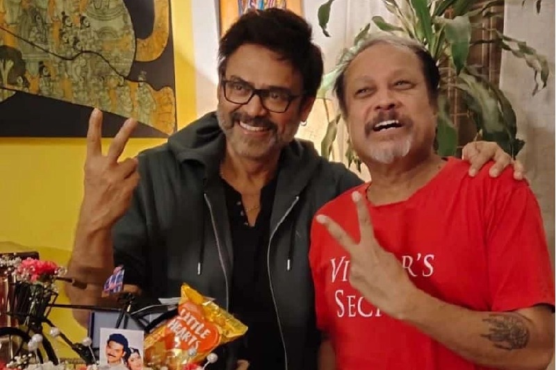 Venkatesh Daggubati spotted at 'Preminchukundaam Raa' reunion