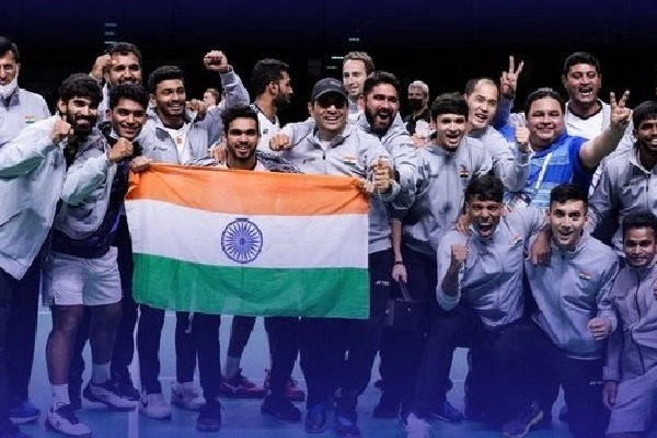 India thrash Indonesia 3-0 to win maiden Thomas Cup title