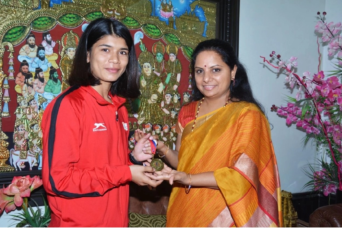 Telangana CM congratulates Nikhat Zareen