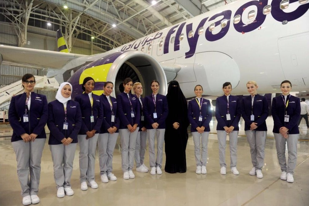 In a first, women-only crew operates flight in Saudi Arabia