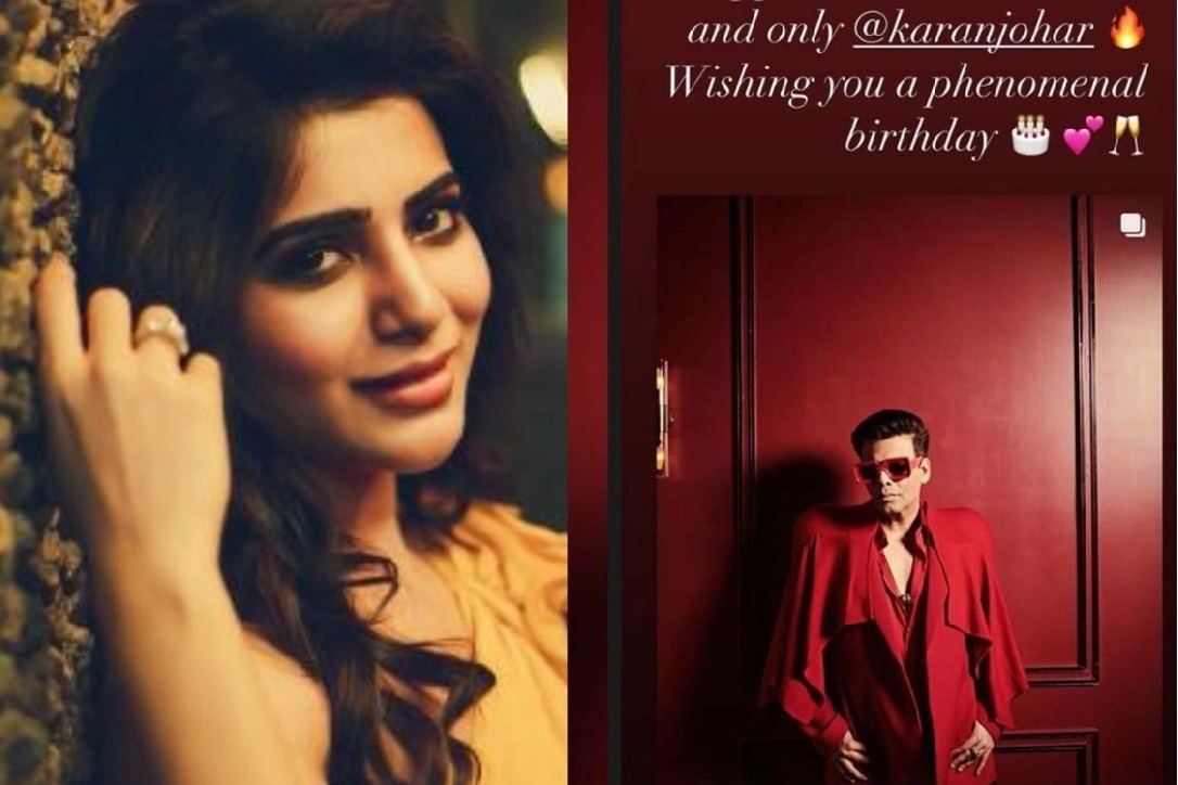 Samantha's special birthday wishes for Karan Johar