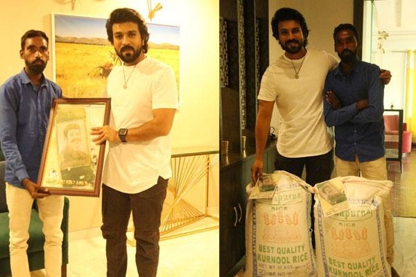 Ram Charan in awe of his fan who walked 264 km to hand over a rare gift to him