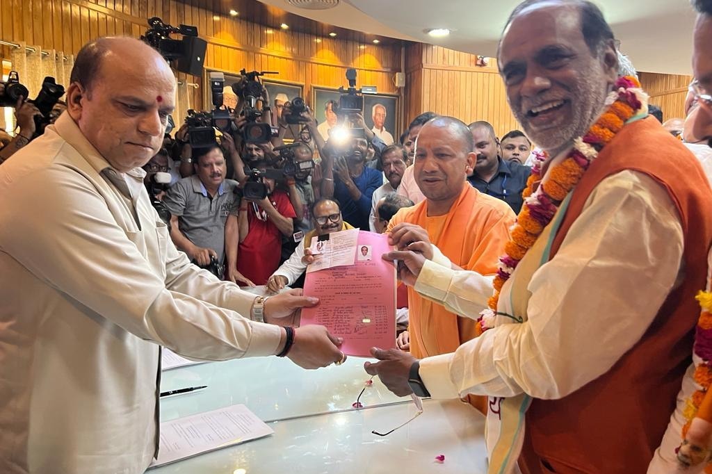 BJP OBC National Morcha chief Laxman files nomination as RS candidate from UP