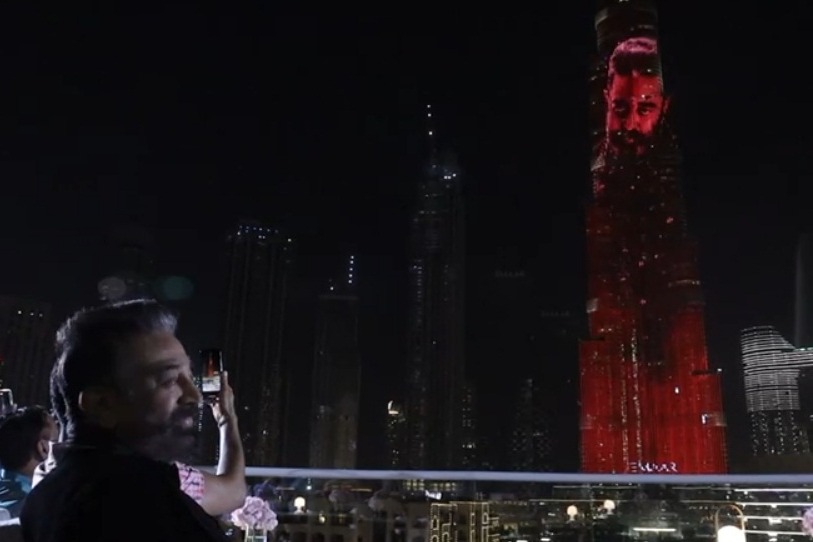 Kamal Haasan's 'Vikram' trailer lights up Burj Khalifa in Dubai