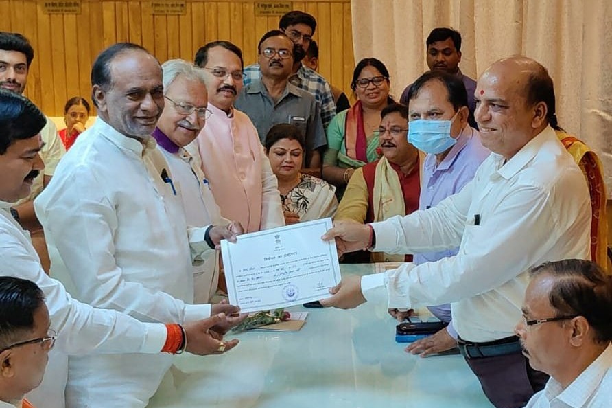 Telangana BJP leader  K Lakshman elected to Rajya Sabha from Uttar Pradesh