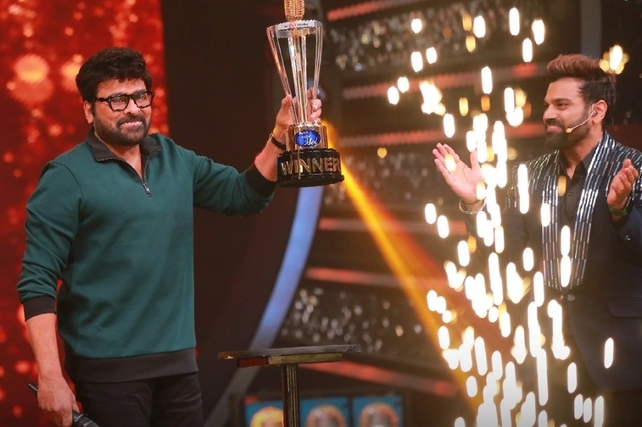 Chiranjeevi as chief guest at Telugu 'Indian Idol' finale