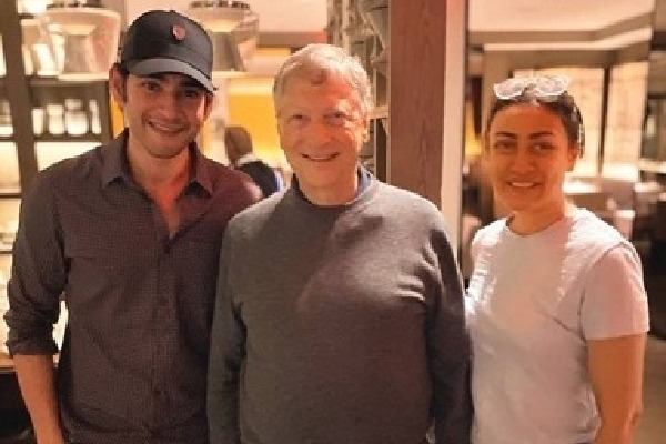 Mahesh Babu, wife Namrata Shirodkar meet Bill Gates