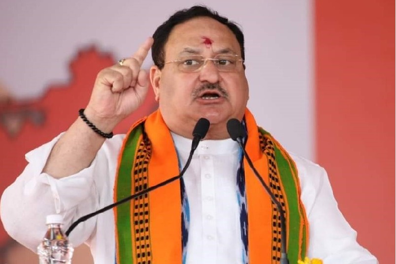 Massive roadshow in Hyd today to welcome JP Nadda