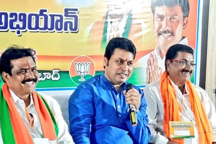 Visit by BJP central leaders boost party cadres in Telangana