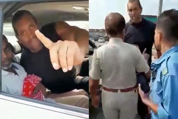 Former WWE star Khali caught on video arguing with toll plaza staff