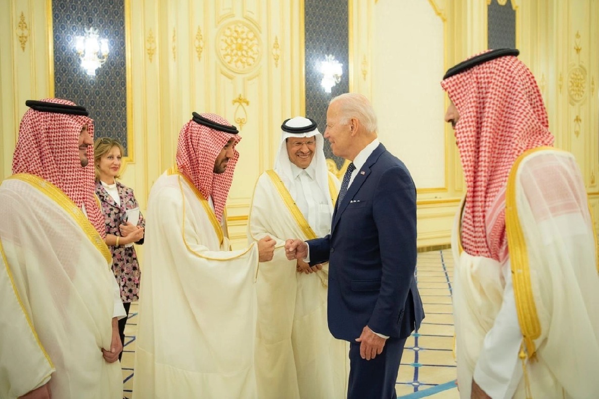 Biden, Saudi Crown Prince repair rupture with a fist-bump