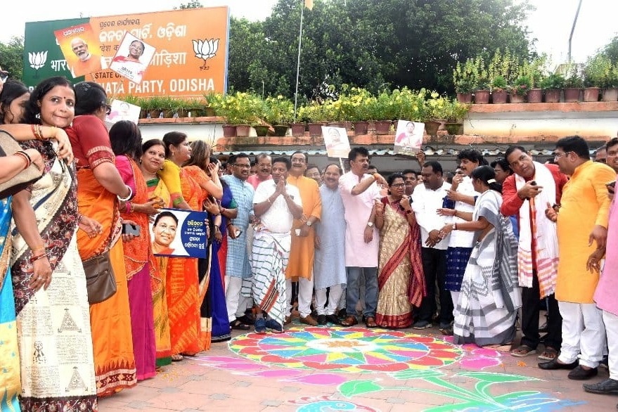 Festive mood at Murmu's hometown in Odisha's Mayurbhanj dist