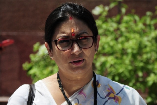 Smriti Irani hits back at Cong over remark on her daughter