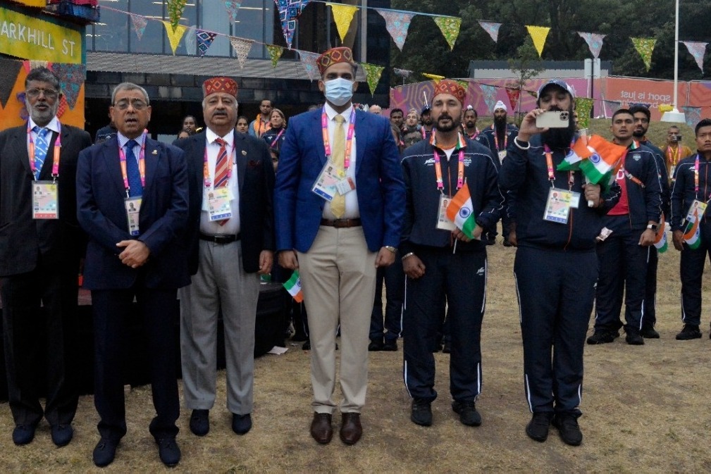 Indian flag hoisted at CWG village in Birmingham