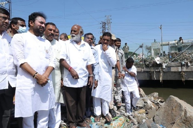 Kishan Reddy slams TRS govt for neglecting Musi works