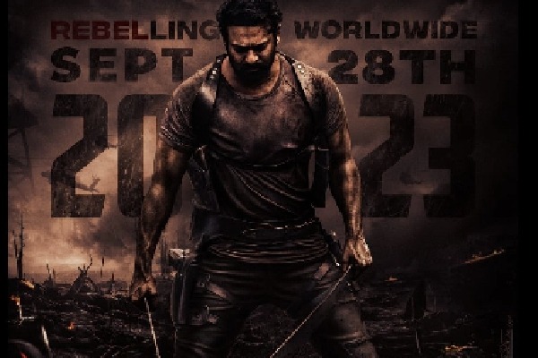 Prabhas's 'Salaar' books release date with special I-Day poster