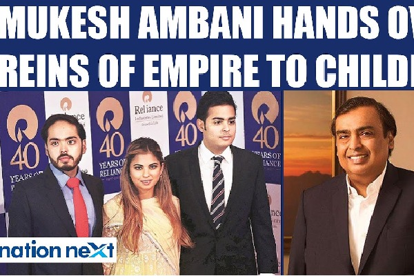 RIL CMD Mukesh Ambani's succession plan; Isha gets retail, Akash Jio,  Anant energy