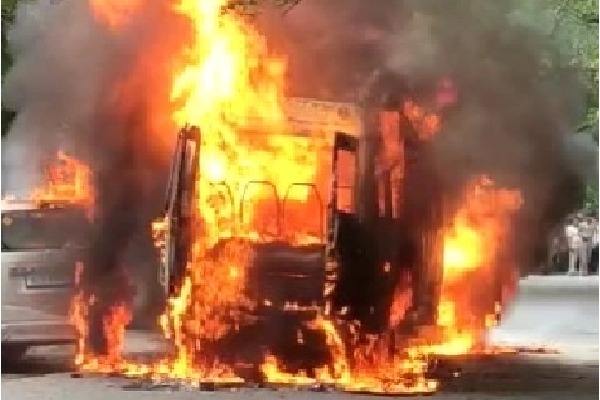 Maharashtra: 10 dead, 30 hurt as bus rams into truck, catches fire