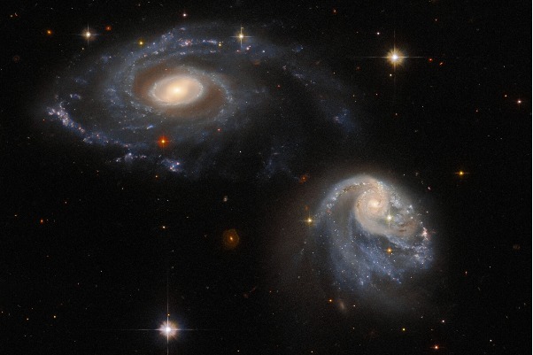 NASA's Hubble captures spectacular pair of interacting galaxies