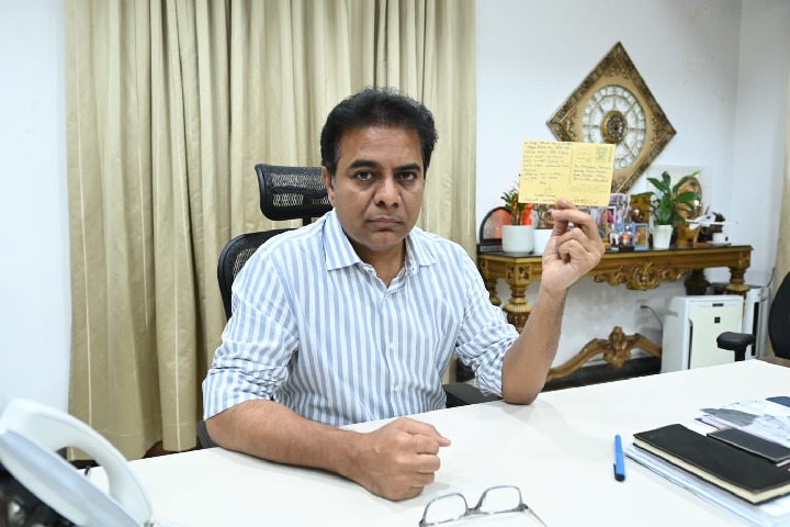 TRS leader writes postcard to PM to rollback GST on handloom products